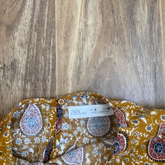 2 Girls Dresses/Tunics Bundle // Floral Red and yellow orange // Size 8 girls - Picture 4 of 7